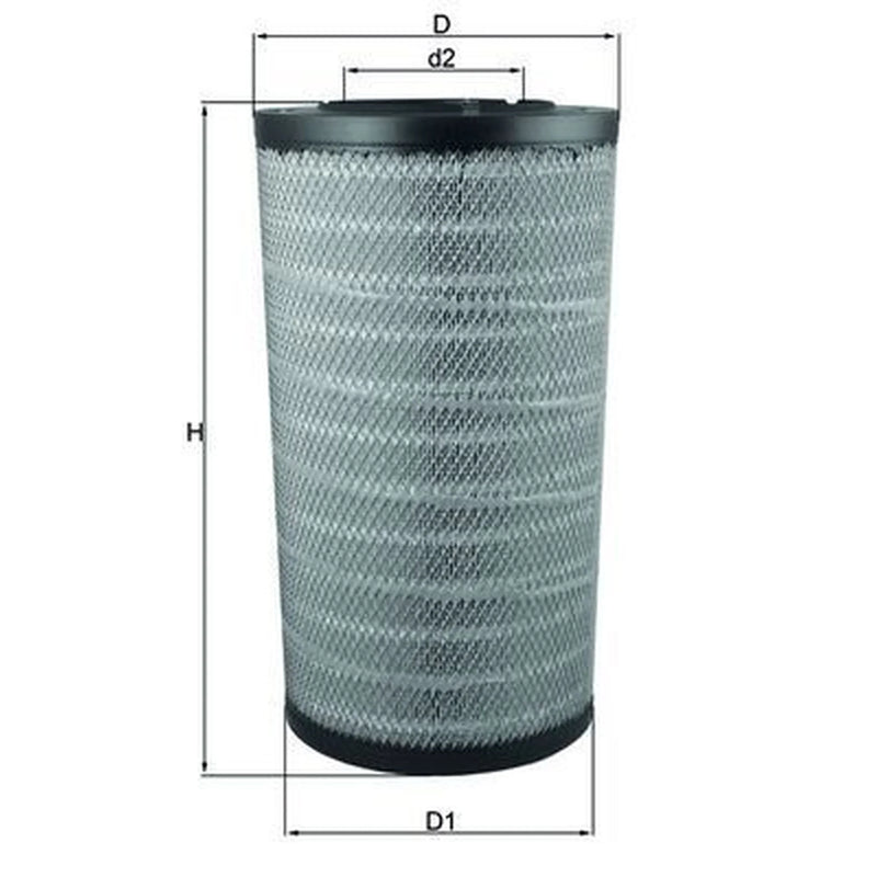 Mahle Engine Air Filter fits Daf Xf 105 2005 on 105.410 105.460 105.510
