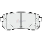 Fahren Rear Brake Pad Set FBP3124