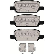 Juratek Rear Brake Vented Discs & Pads fits Tesla Model 3 2019-2020