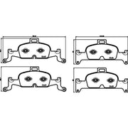 Mintex Front Brake Pad Set fits Audi A4 Allroad B9 2016-2020 2.0 3.0