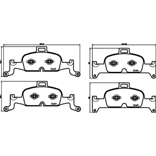 Mintex Front Brake Pad Set fits Audi A4 Allroad B9 2016-2020 2.0 3.0