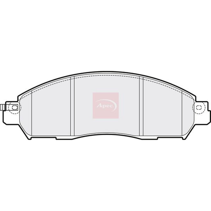 Apec Front Brake Pad Set fits Nissan Leaf 2017 on