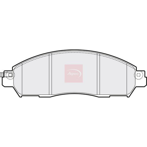 Apec Front Brake Pad Set fits Nissan Leaf 2017 on