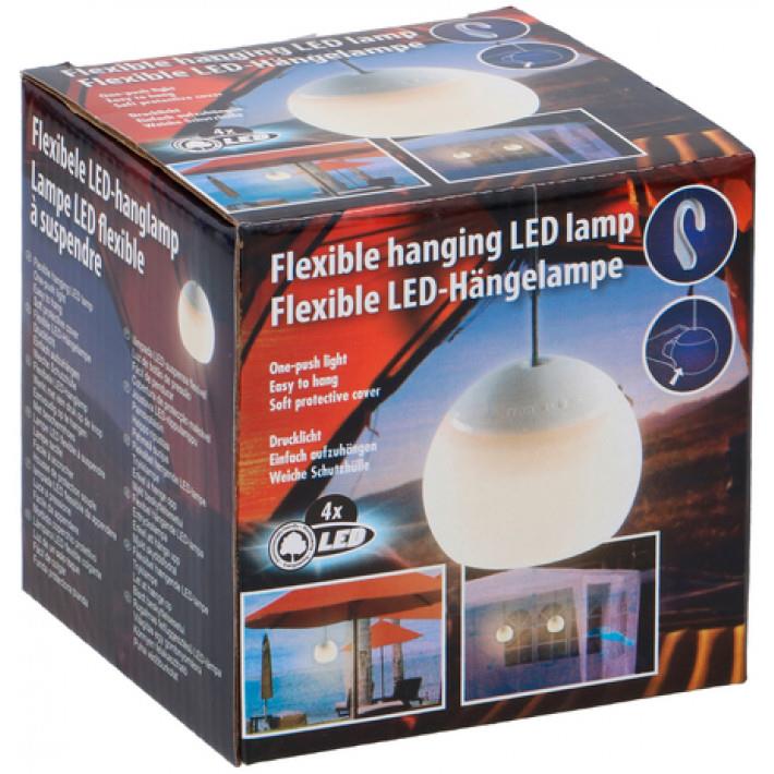 Pendant Lamp Flexible 4 Led Light Outdoor Lighting with Hook for Tents / Gazebos / Awning Zekker  - Dynamic Drive