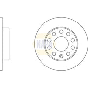 NAPA Rear Brake Discs & Pads fits Audi A4 B6 2000-2005 1.6 1.8 1.9 2.0 2.4 2.5