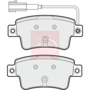 Apec Rear Brake Pad Set fits Abarth Punto 2012 on 1.4