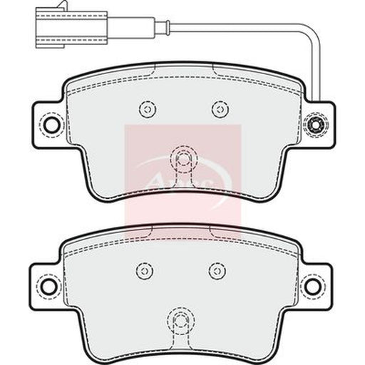 Apec Rear Brake Pad Set fits Abarth Punto 2012 on 1.4