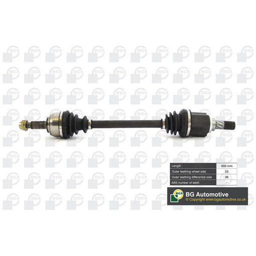 BGA CV Drive Shaft Driveshaft Front Left fits Nissan Micra C+C III 2005-2010