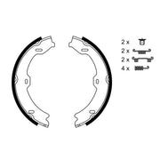 Bosch Parking Brake Shoe Set fits Mercedes-Benz S-Class 2005-2013