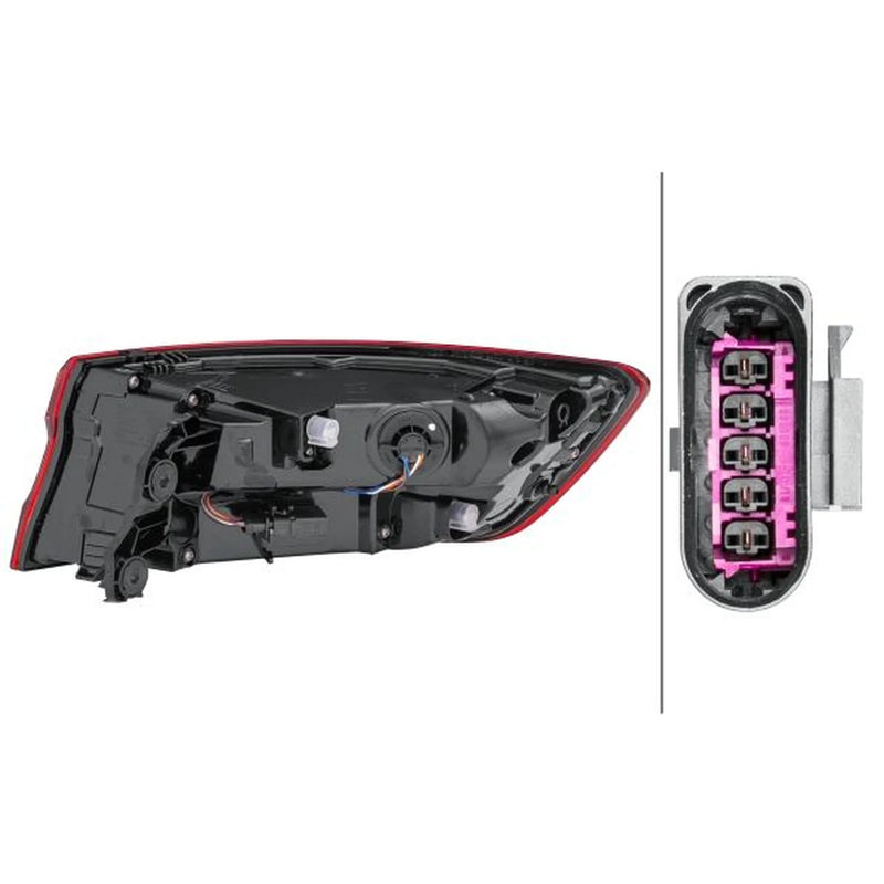 Hella Tail Light / Lamp LED Left fits Audi A4 B9 2015-2019 1.4 2.0 3.0