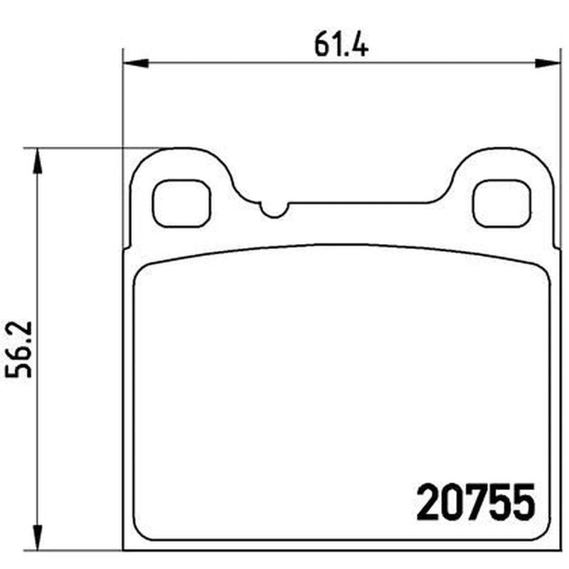 Brembo 4 x Rear Brake Pad Set fits Volvo 240 1974-1993 2.0 2.1 2.3 2.4 2.7 2.8