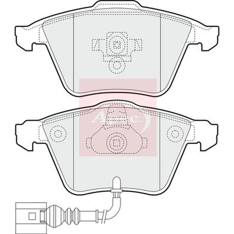 Apec Front Brake Pad Set fits Audi A3 2003-2009 3.2
