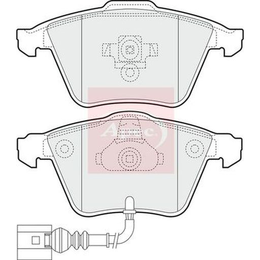 Apec Front Brake Pad Set fits Audi A3 2003-2009 3.2