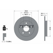 Textar 2 x Solid Rear Brake Discs 92164103-x2