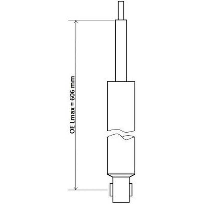 KYB Shock Absorber Damper Strut Rear fits Dacia Logan II 2012-2013 1.2 1.5 1.6