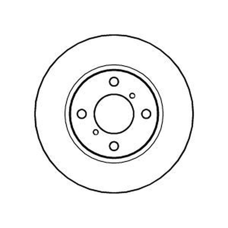 Abtex 2 x Solid Front Brake Discs BD1003S-x2