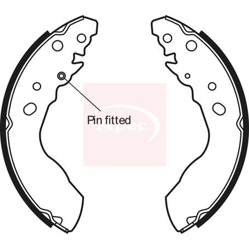 Apec Brake Shoe Set Axle Kit fits Suzuki Vitara 1996-1999 1.9