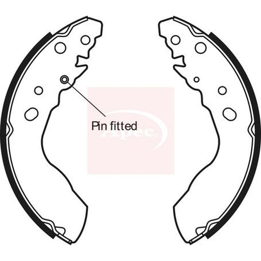 Apec Brake Shoe Set Axle Kit fits Suzuki Vitara 1996-1999 1.9