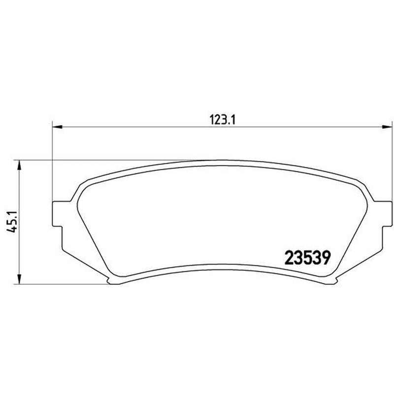Brembo 4 x Rear Brake Pad Set fits Lexus Lx 1998-2008
