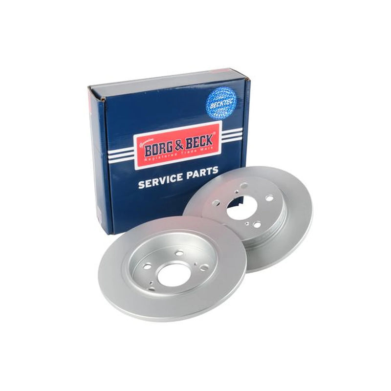 Borg & Beck Front & Rear Brake Discs & Pads fits Toyota Auris 2012-2018 1.8