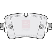Apec Rear Brake Pad Set fits Audi A5 2024-2025 2.0