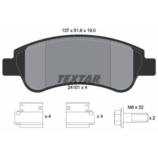 Textar Front Brake Pad Set 2410101