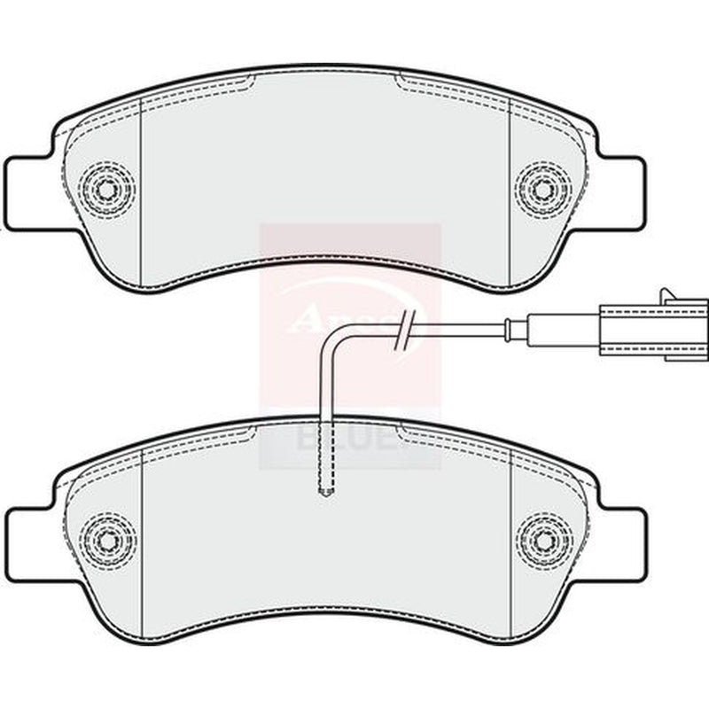 Apec Rear Brake Pad Set fits Citroën Relay III 2011-2023 2.0 2.2 3.0