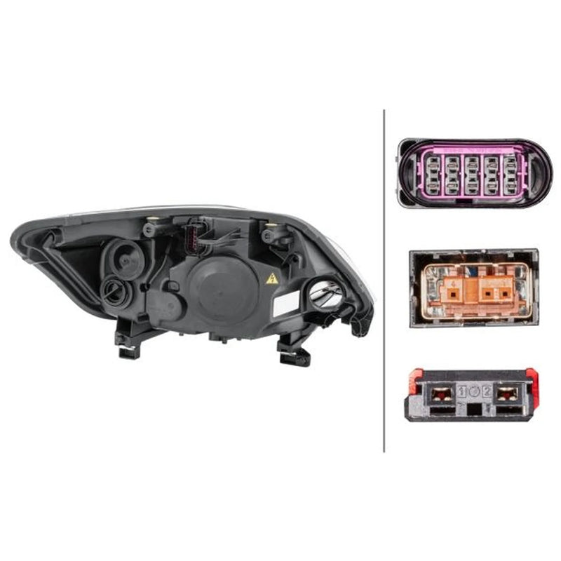 Hella Headlight Headlamp D1S/H7 Left fits Ford Kuga I 2008-2012 2.0 2.5