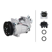 Hella Air Conditioning Compressor fits Renault Laguna 2012-2015 1.5