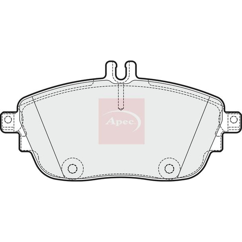 Apec Front Brake Pad Set fits Infiniti Q30 2015 on 1.5 1.6 2.0 2.2