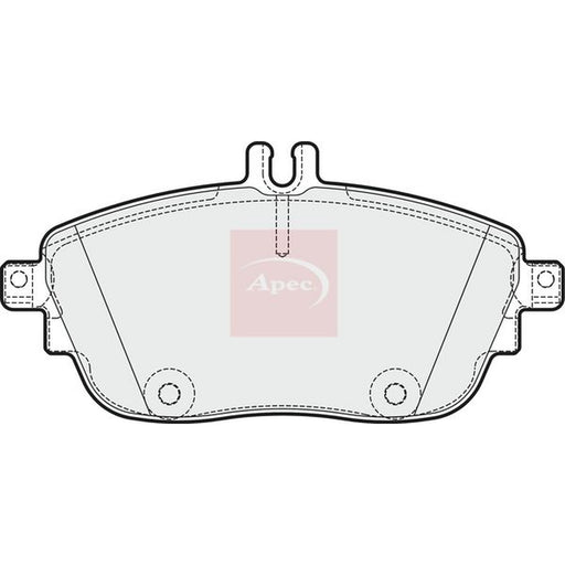 Apec Front Brake Pad Set fits Infiniti Q30 2015 on 1.5 1.6 2.0 2.2