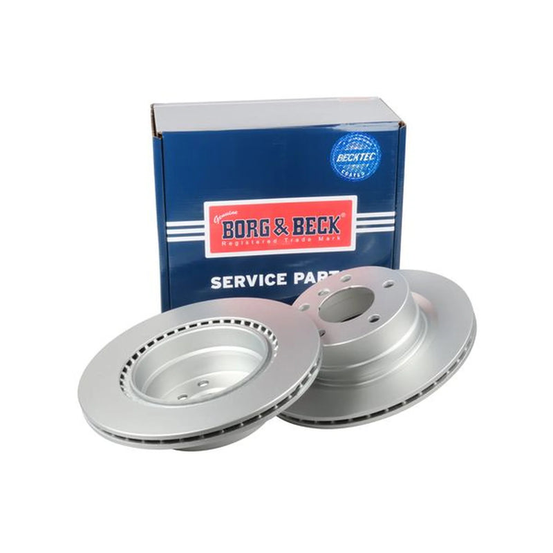 Borg & Beck Rear Brake Vented Discs & Pads fits BMW 1 2007-2013