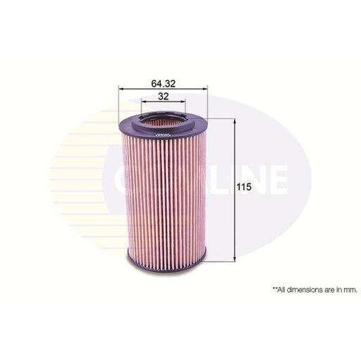 Comline Engine Oil Filter fits BMW 3 1998-2005