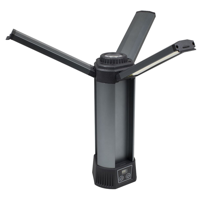 Sealey Rechargeable Flexible Floodlight with Tripod 24W COB LED & 5W SMD LED Sealey - Dynamic Drive