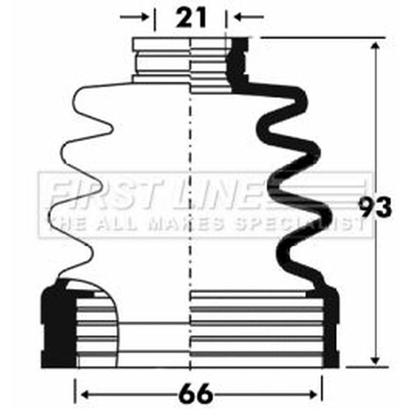 First Line Drive Shaft Bellow Kit Front Left fits Subaru Impreza 2000-2009