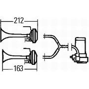 Hella Trumpet Style Car Horn