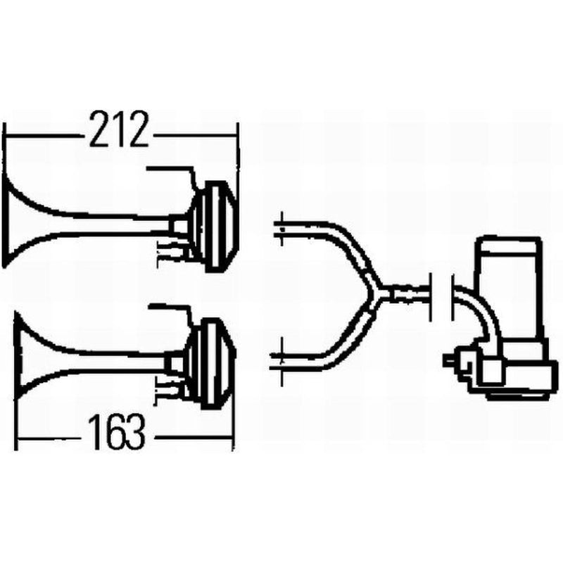 Hella Trumpet Style Car Horn