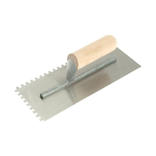 R.S.T. Notched Trowel 6mm Square Notches Wooden Handle 11 x 4.1/2in R.S.T. - Dynamic Drive
