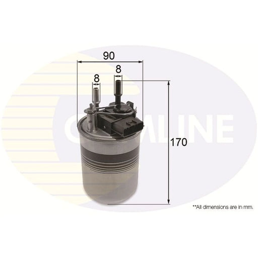 Comline Fuel Filter Element fits Nissan Juke 2010-2019 1.5