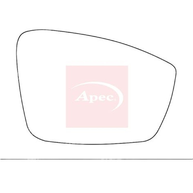 Apec Exterior Wing Mirror Glass Left fits Seat Mii 2011-2020 1.0