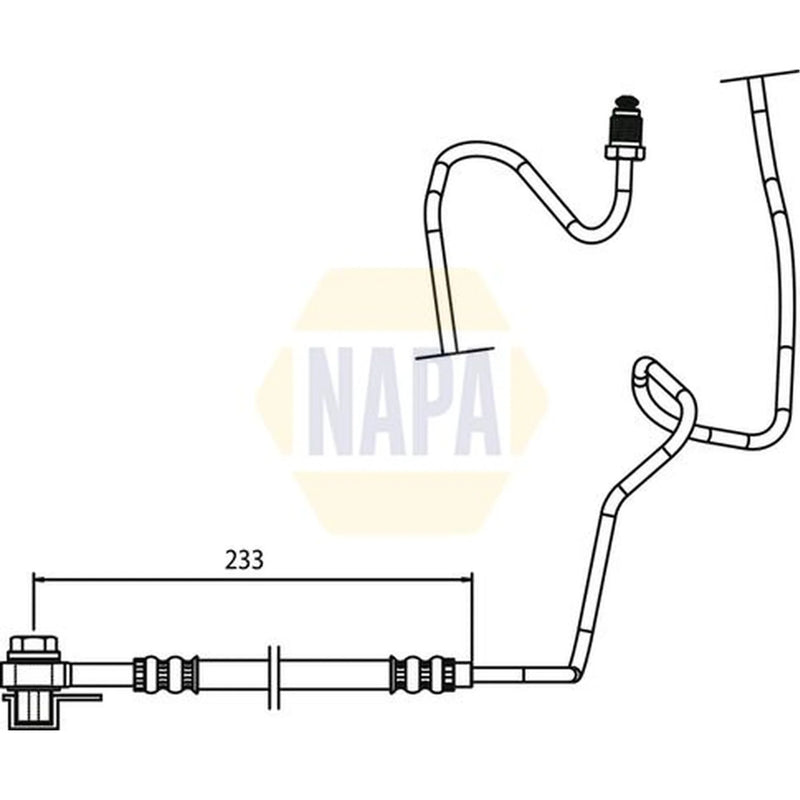 NAPA Brake Hydraulic Hose Line outer NBH1126