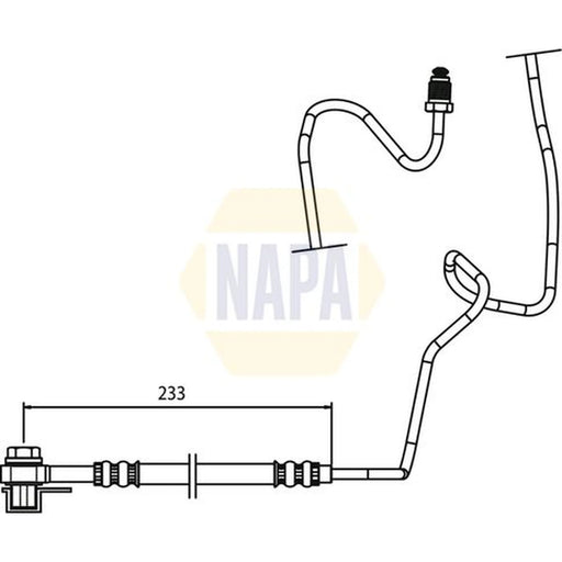 NAPA Brake Hydraulic Hose Line outer NBH1126