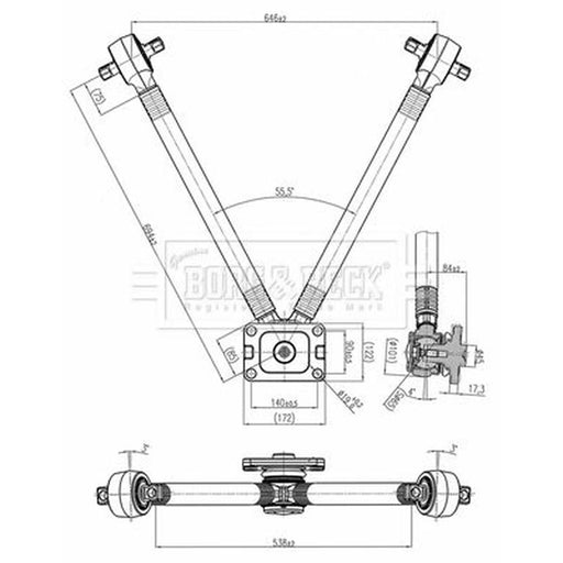 Borg & Beck Control/Trailing Arm BCA33281