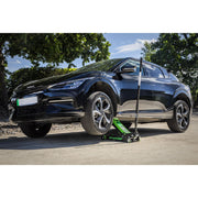 Sealey Premier Premier Low Profile Trolley Jack with Rocket Lift 4 Tonne - Green Sealey Premier - Dynamic Drive