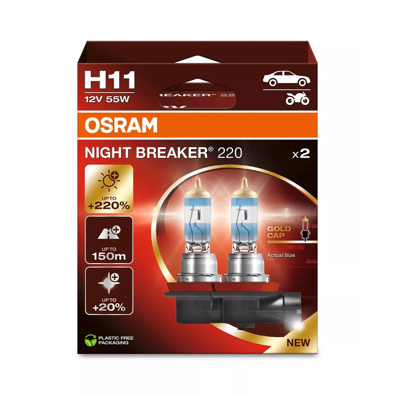 Osram Headlight Lamp 64211NB220-2HB 55W 12V PGJ19-2
