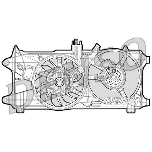 Denso Engine Cooling Fan fits Fiat Doblo 2001 on 1.9