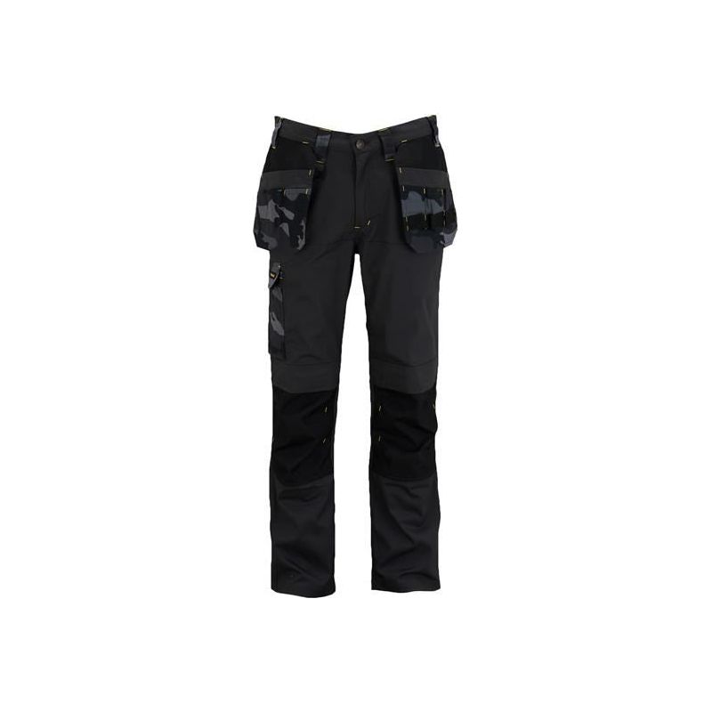 Stanley® Clothing Dixon Slim Fit Trousers Black Camouflage Waist 34in Leg R STANLEY® Clothing - Dynamic Drive
