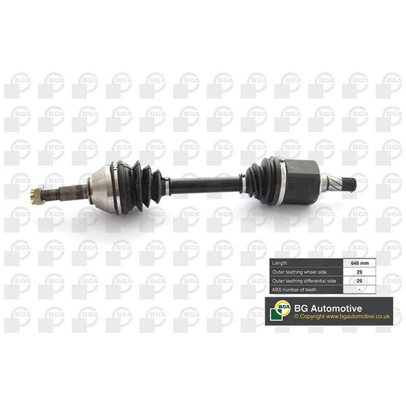 BGA CV Drive Shaft Driveshaft Front Left fits Nissan Qashqai I 2007-2013 1.6 2.0