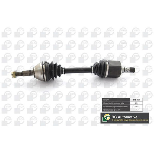 BGA CV Drive Shaft Driveshaft Front Left fits Nissan Qashqai I 2007-2013 1.6 2.0
