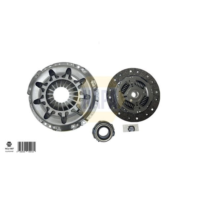 NAPA Clutch Kit Set 3pc fits Citroën C1 2005-2014 1.0